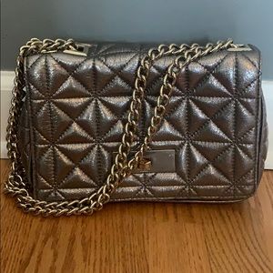 Kate spade silver pewter purse